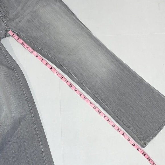 7 For All Mankind Women's Boot Cut Jeans - Light Gray - Picture 9 of 12